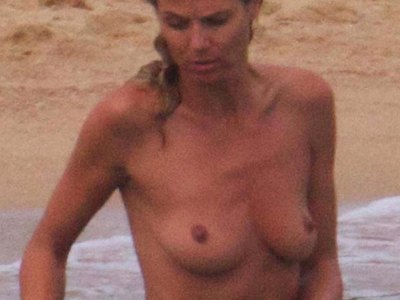 Heidi Klum was spotted completely topless 