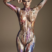 Amber Valletta topless and sexy