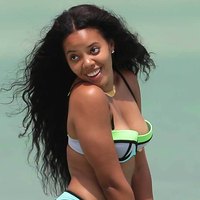 Angela Simmons Bikini Curvy Bodied Birthday Showtime In Miami
