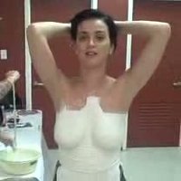 Katy Perry Tv Bust For Breast Cancer