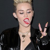 Miley Cyrus Tongue Action