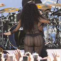 Nicki Minaj see-through shots